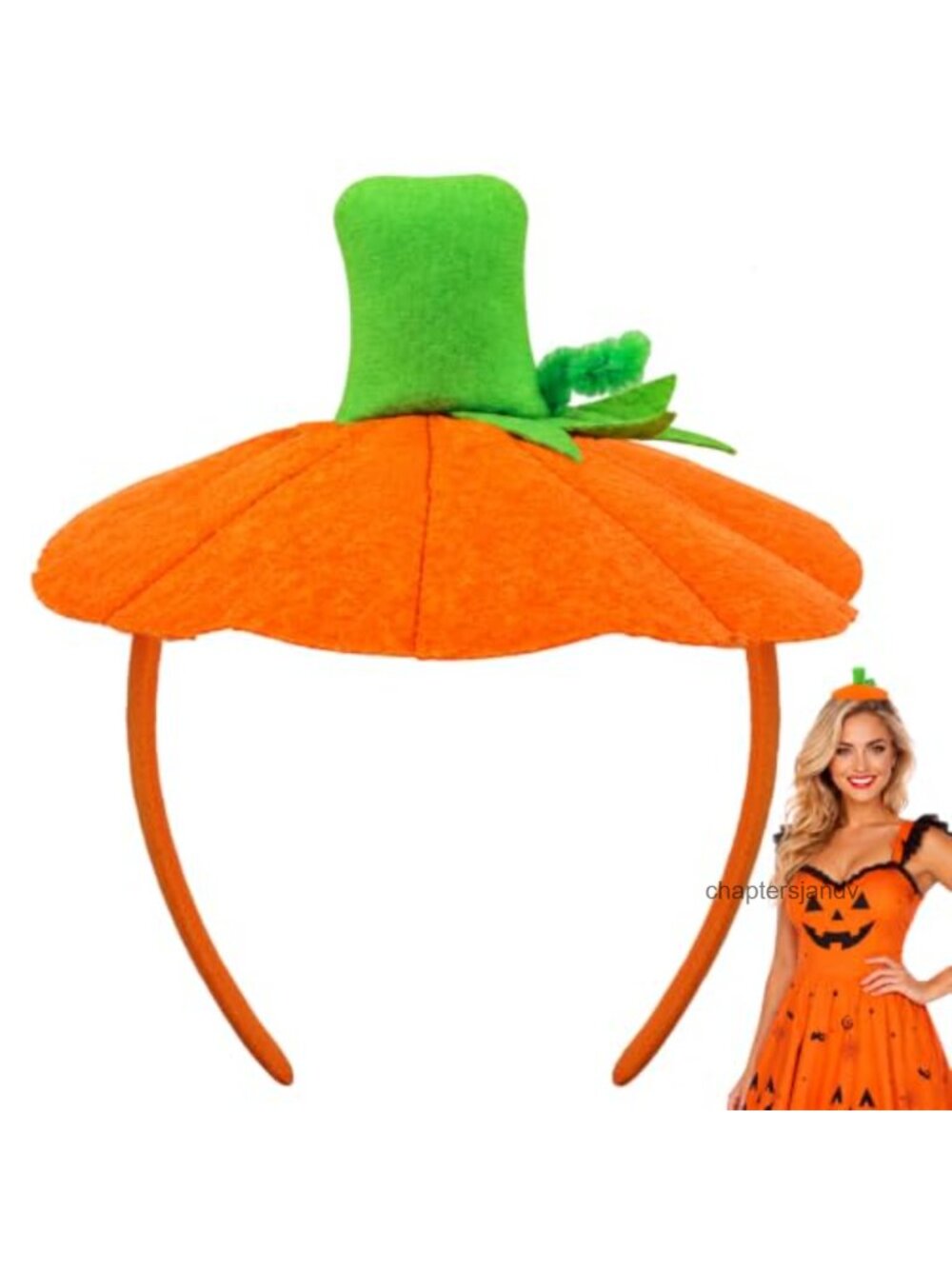 Pumpkin Headband Halloween Costume Hair Accessory Adult Women
